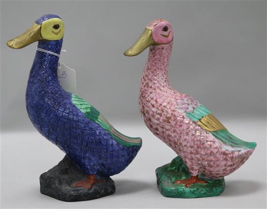 Two Royal Staffordshire figures of ducks